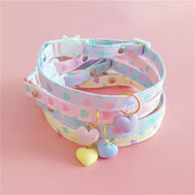 Pastel Heart Pet Collars 