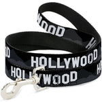 Dog Leash - HOLLYWOOD Sign Skyline Black/Grays/White