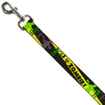 Dog Leash - Zombies Biohazard Black/Yellow/Green