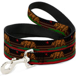 Dog Leash - Cali Bear/Star/Stripe/US Flag Stretch