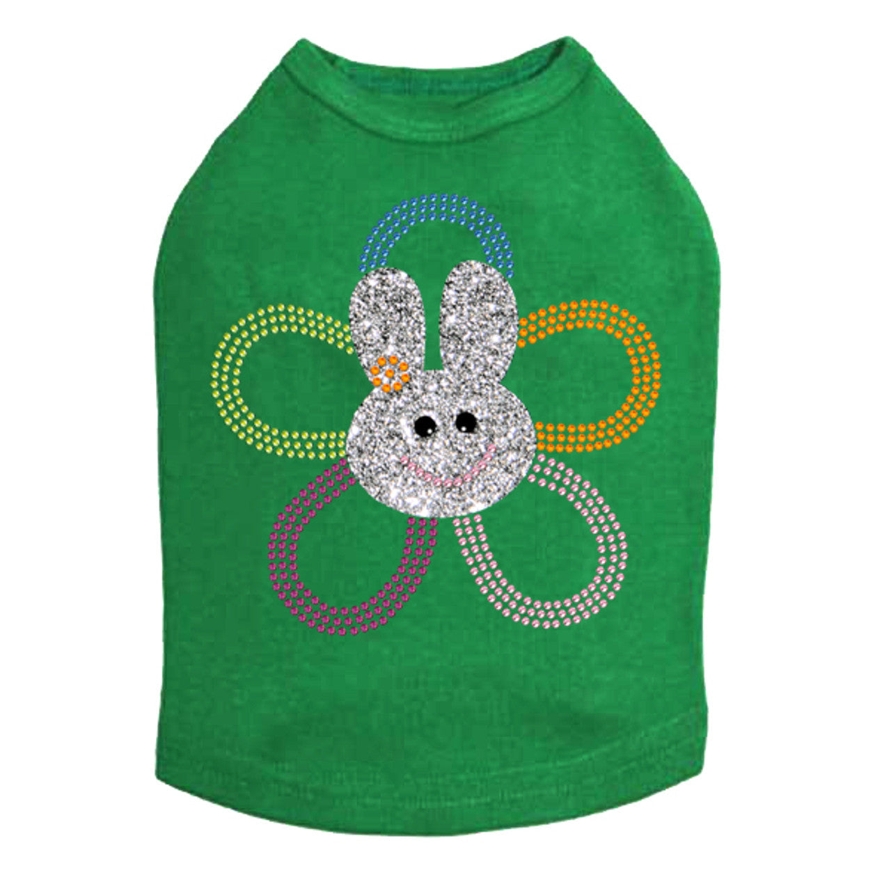 Flower Bunny - Dog Tank alternate view