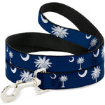 Dog Leash - South Carolina Flags Scattered