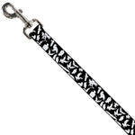 Dog Leash - Eagle Silhouettes Scattered Black/White