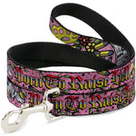 Dog Leash - Born to Raise Hell Pink