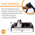 Load image into Gallery viewer, K&H Pet Products Original Bolster Pet Cot Elevated Pet Bed
