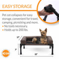 Load image into Gallery viewer, K&H Pet Products Original Bolster Pet Cot Elevated Pet Bed
