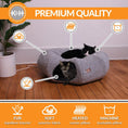 Load image into Gallery viewer, K&H Thermo-Kitty Heated Cat Tunnel – Indoor Heated Cat Bed and Play Tunnel with Machine Washable Pillow
