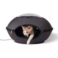 Load image into Gallery viewer, K&H Thermo-Lookout Pod Heated Cat Bed – Indoor Heated Cat Cave with Window, Removable Cushion, Cozy & Energy-Efficient
