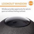 Load image into Gallery viewer, K&H Thermo-Lookout Pod Heated Cat Bed – Indoor Heated Cat Cave with Window, Removable Cushion, Cozy & Energy-Efficient
