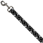 Dog Leash - Spikes Scattered Black/White