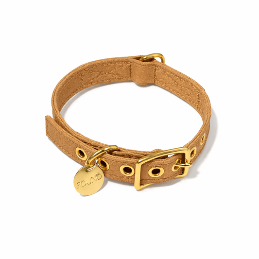 Dog Collars Premium Khaki Cotton Canvas Cat & Dog Collar