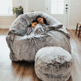 Load image into Gallery viewer, Bean Bag - King - Chinchilla
