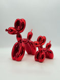 Load image into Gallery viewer, Balloon Dog Sculpture Set - Red Chrome Edition - red chrome balloon dog sculpture set, luxury sculpture, product image 2
