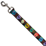 Dog Leash - Painted Sugar Skulls & Flowers Collage