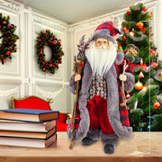 Kurt Adler 18-Inch Kringle Klaus Red and Gray Santa