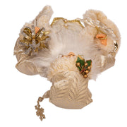 Kurt Adler 17-Inch Light Gold Santa with Staff and Bells