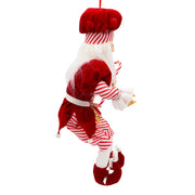 Kurt Adler 17-Inch Kringle Klaus Peppermint Chef Santa