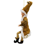 Kurt Adler 16-Inch Kringle Klaus Fortune Gold Elf Ornament