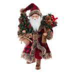 Kurt Adler 17-Inch Kringles Klaus Santa with Plaid Coat