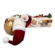 Kurt Adler 17-Inch KSA Kringles Santa with LED Fireplace Mantle