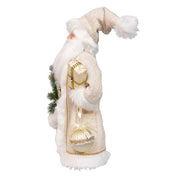 Kurt Adler  18-Inch  Kringles Cream Santa with Gift and Wreath