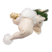 Kurt Adler  18-Inch  Kringles Cream Santa with Gift and Wreath