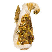 Kurt Adler 18-Inch KSA Kringle Standing Gold Santa with Tree