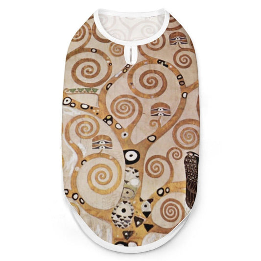 Klimt Tree of Life, Stoclet Frieze Pet Vest luxury pet product from Southlake Paws