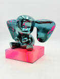 Load image into Gallery viewer, Love Elephant Sculpture - Blue Chrome Edition - blue chrome love elephant sculpture, luxury decorative object, product image…
