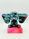 Load image into Gallery viewer, Love Elephant Sculpture - Blue Chrome Edition - blue chrome love elephant sculpture, luxury decorative object, product image…
