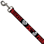Dog Leash - Punk Princess Black/Red/White