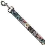Dog Leash - Flowers w/Filigree Pink