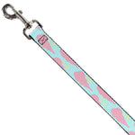 Dog Leash - Cloudy/Starry Sky Aqua/Pink/Yellow