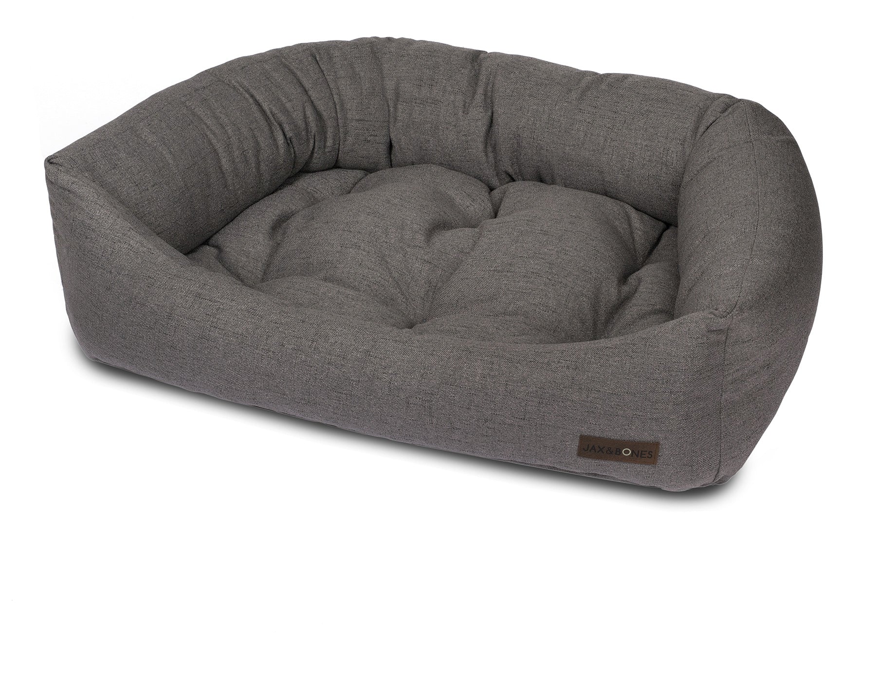 Lark Graphite Napper Bed by Southlake Paws, featuring a soft, plush design in a stylish graphite color.
