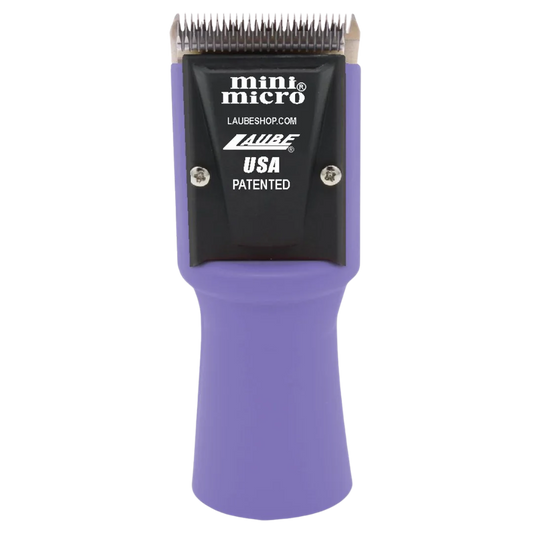 Mini Micro Cordless 2 Speed Clipper Purple with Two Batteries by Laube