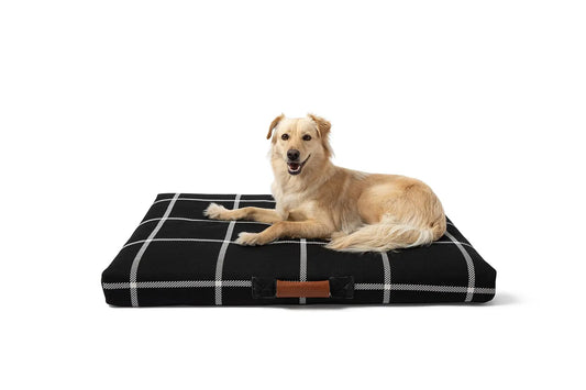 Black Plaid Dog Bed | Dog Bed or Bed Cover LAY LO Pets