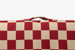 Red Checker | Dog Bed with Cover | Red Checkered Bedding LAY LO Pets
