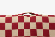 Red Checker | Dog Bed with Cover | Red Checkered Bedding LAY LO Pets