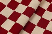 Red Checker | Dog Bed with Cover | Red Checkered Bedding LAY LO Pets