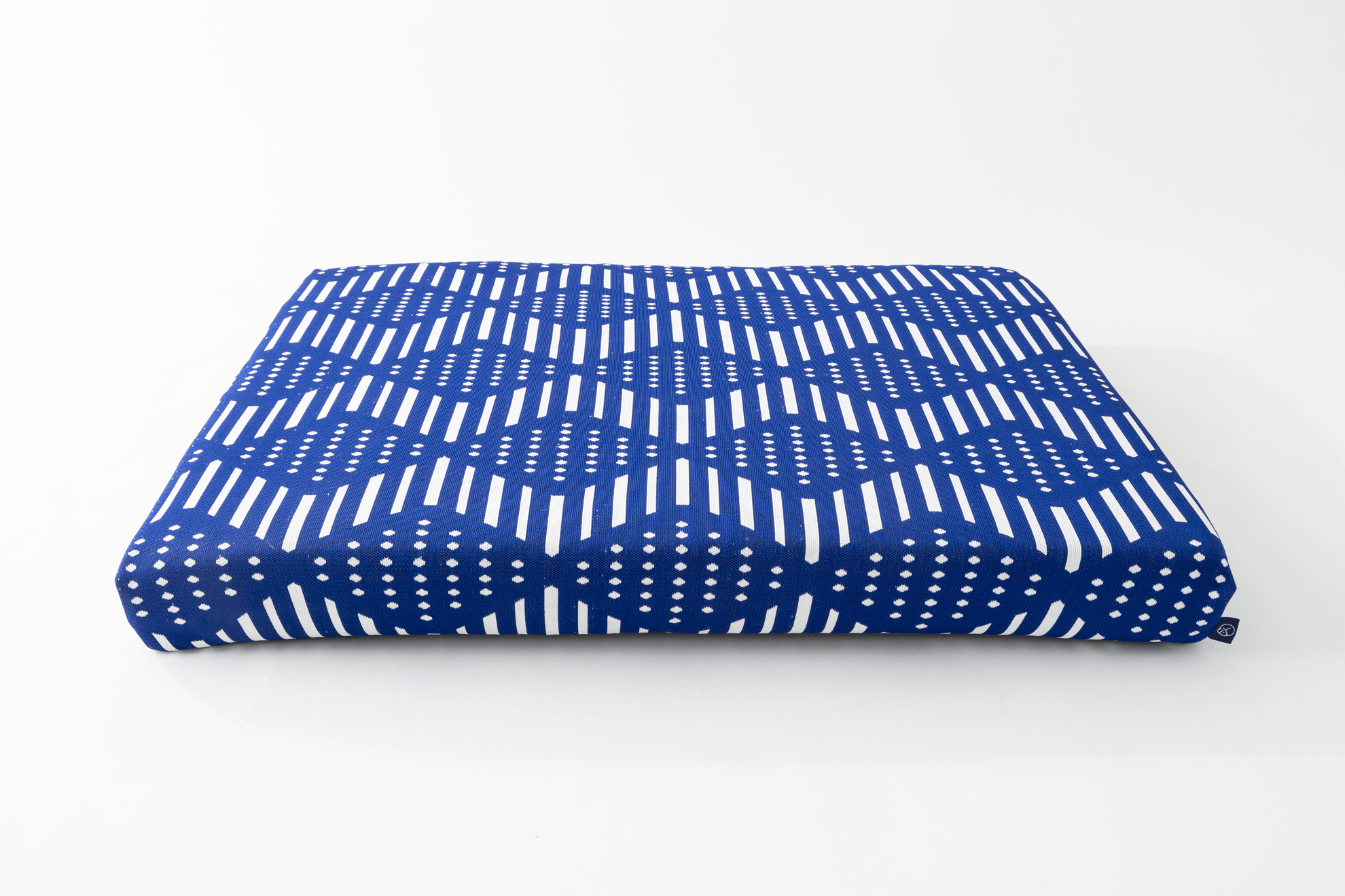 Blue Bogolan | Boho Dog Bed or Bed Cover