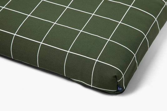 Hunter Green Grid | Dog Bed or Bed Cover LAY LO Pets