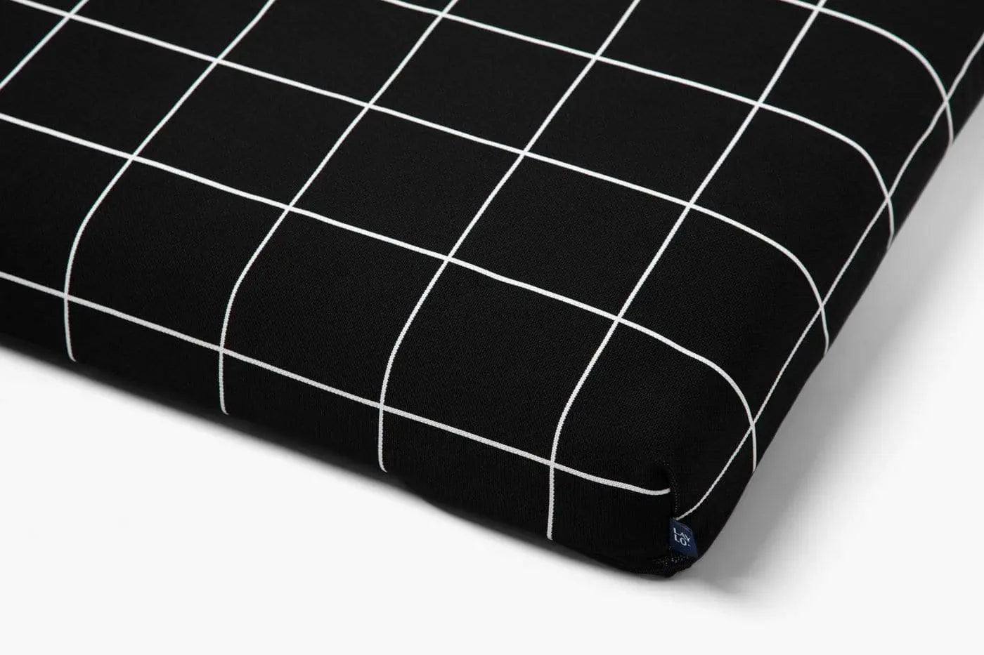 Black Grid | Fancy Dog Bed or Bed Cover