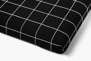Black Grid | Fancy Dog Bed or Bed Cover