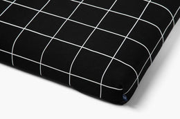 Black Grid | Fancy Dog Bed or Bed Cover