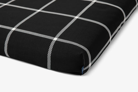 Black Plaid Dog Bed | Dog Bed or Bed Cover LAY LO Pets
