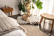 Gray Checker | Dog Bed or Bed Cover LAY LO Pets