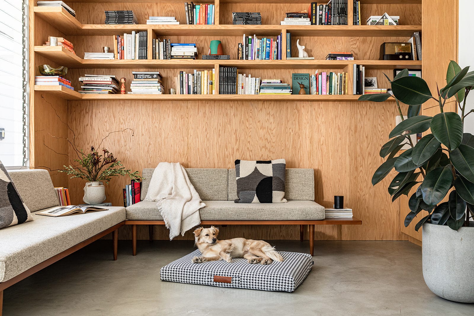 Houndstooth | Dog Bed or Bed Cover