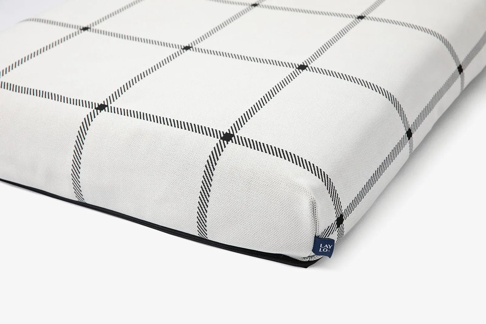 White Plaid | Dog Bed or Bed Cover LAY LO Pets