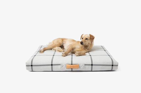 White Plaid | Dog Bed or Bed Cover LAY LO Pets