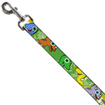 Dog Leash - Cute Dinosaurs Yellow/Green